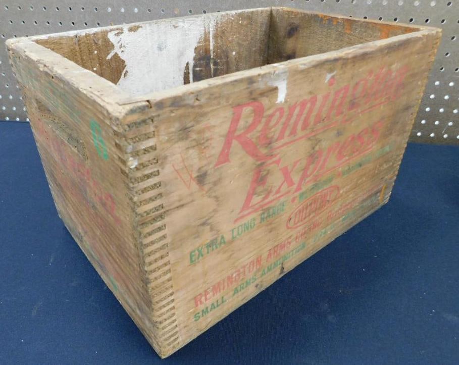 Vintage Remington Wood Ammo Box - 9" x 14" x 9.5" (1 of 9)