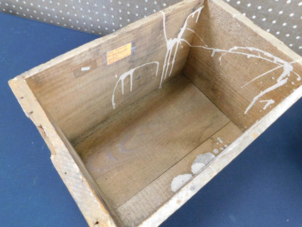 Vintage Remington Wood Ammo Box - 9" x 14" x 9.5" - 7