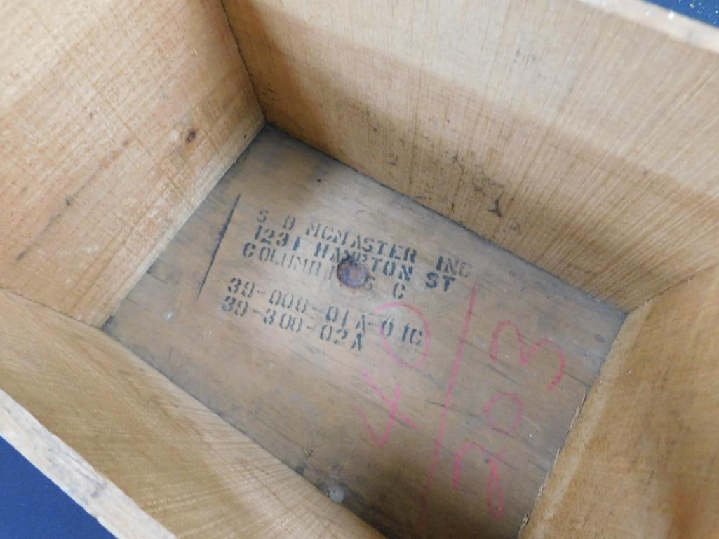 Vintage Winchester Wood Ammo Box - 9" x 14" x 9.5" - 5