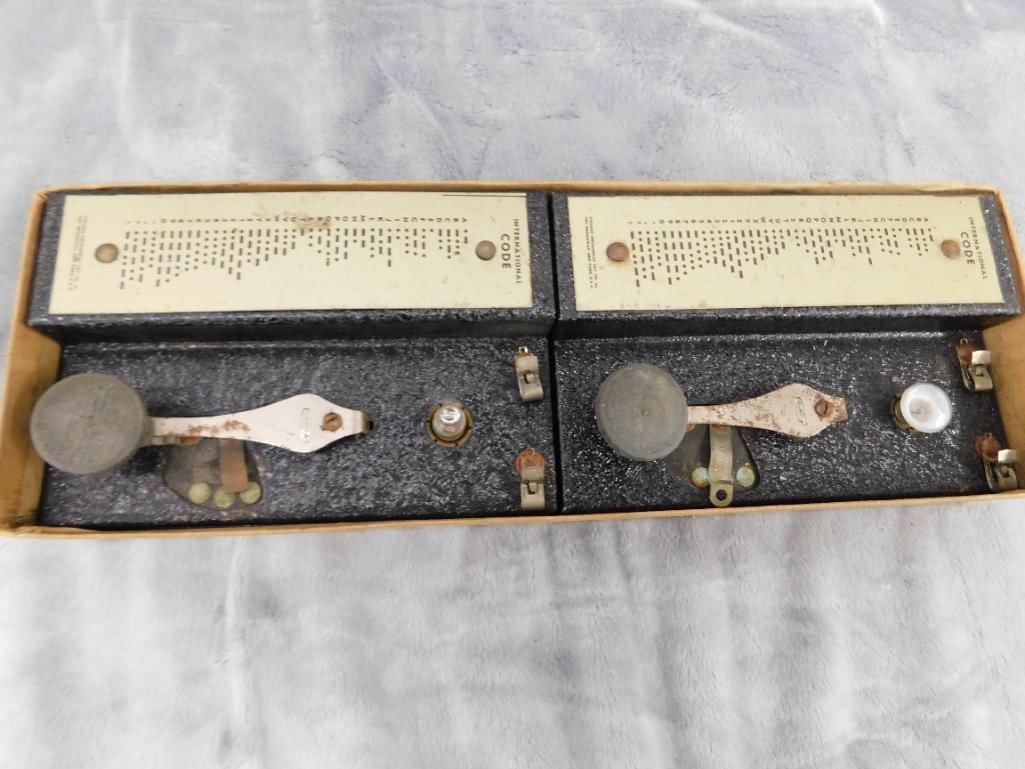Vintage Strauss Mechanical Toy Co. - Standard Radio-Telegraph Signal Kit - 3