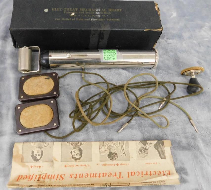 Vintage Elec-Treat Mechanical Heart - Quackery "Medical" Tool: See Photos For Condition and Details