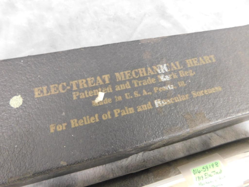 Vintage Elec-Treat Mechanical Heart - Quackery "Medical" Tool - 2