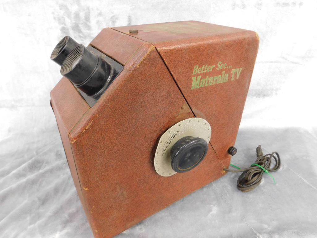 Vintage Motorola Roto-Reel 3D Viewer - Works - No Slides - 11.5" x 5.5" x 11" - 9