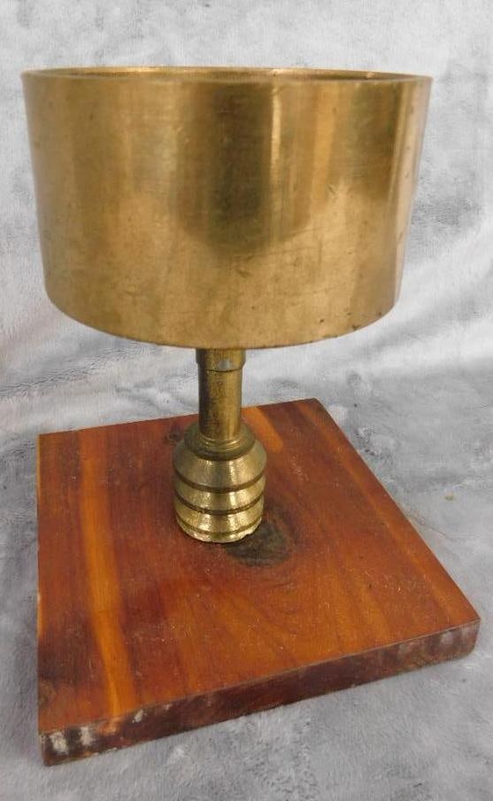 Antique Piston From Old Engine - Turned Into Compote - 7.75" x 6" x 6": See Photos For Condition and Details