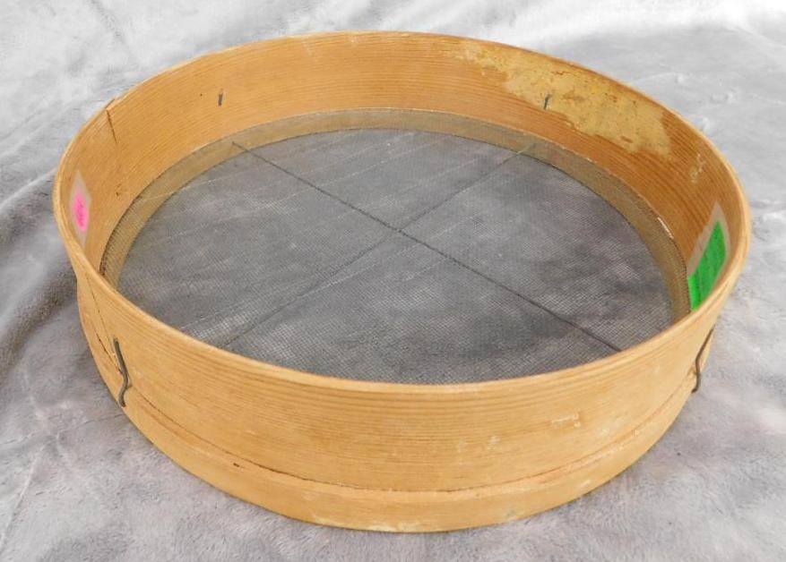 Early Miners Wood Sifter - 3" x 12": See Photos For Condition and Details