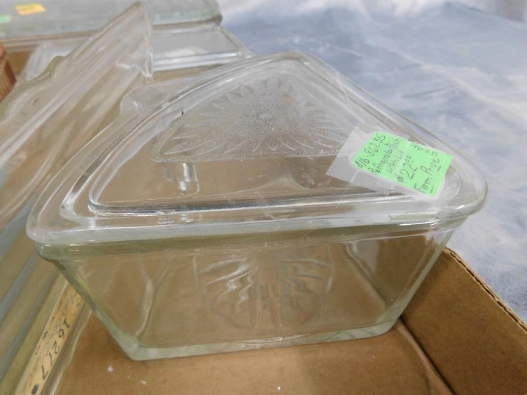 Box Lot of Vintage Refrigerator Dishes - 5