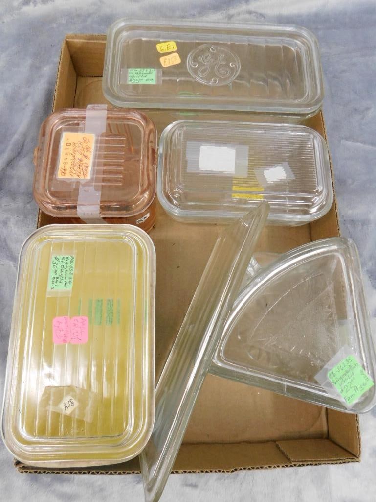 Box Lot of Vintage Refrigerator Dishes - 9