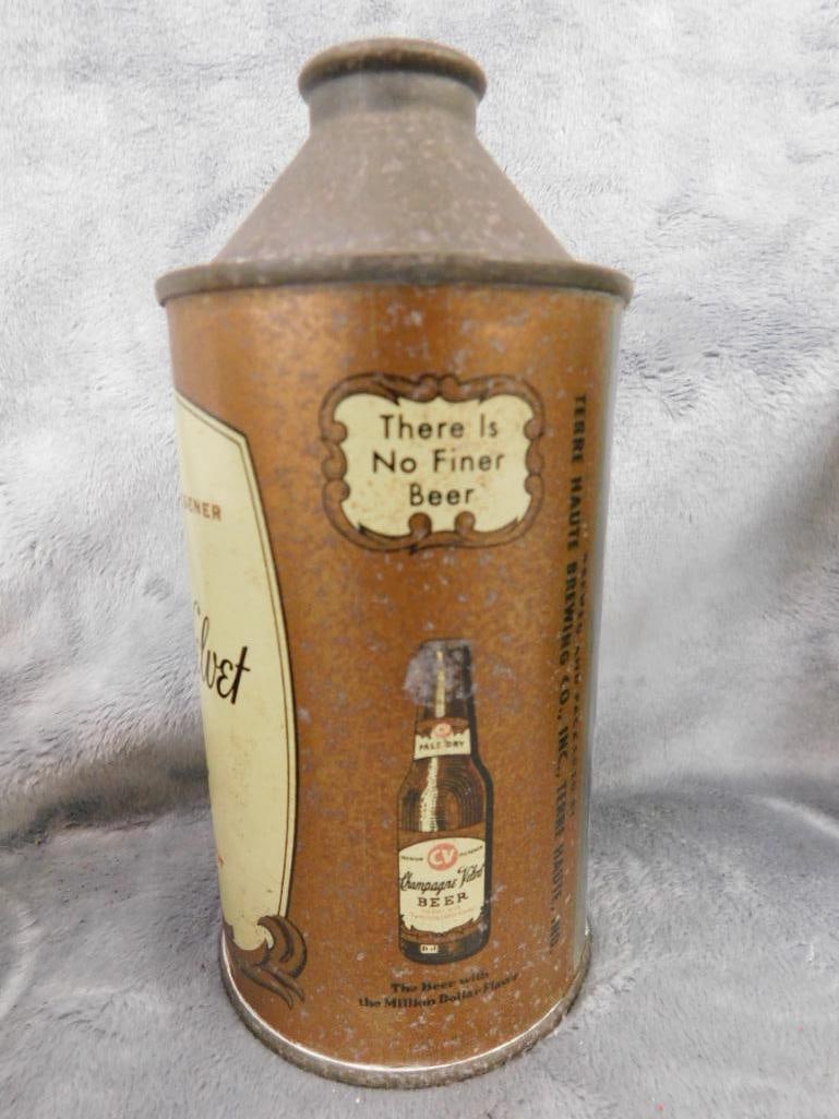 Group of 4 Dome Top Beer Cans - "Eastside" - "Champagne Velvet" - "Krueger" - 10