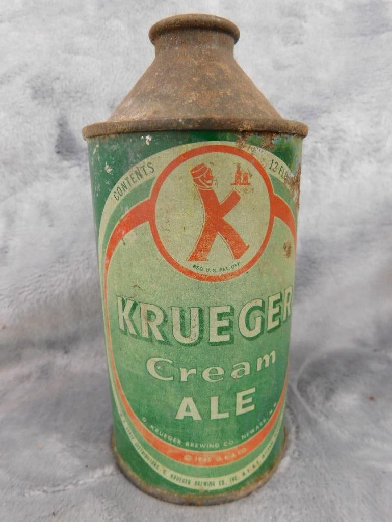 Group of 4 Dome Top Beer Cans - "Eastside" - "Champagne Velvet" - "Krueger" - 12