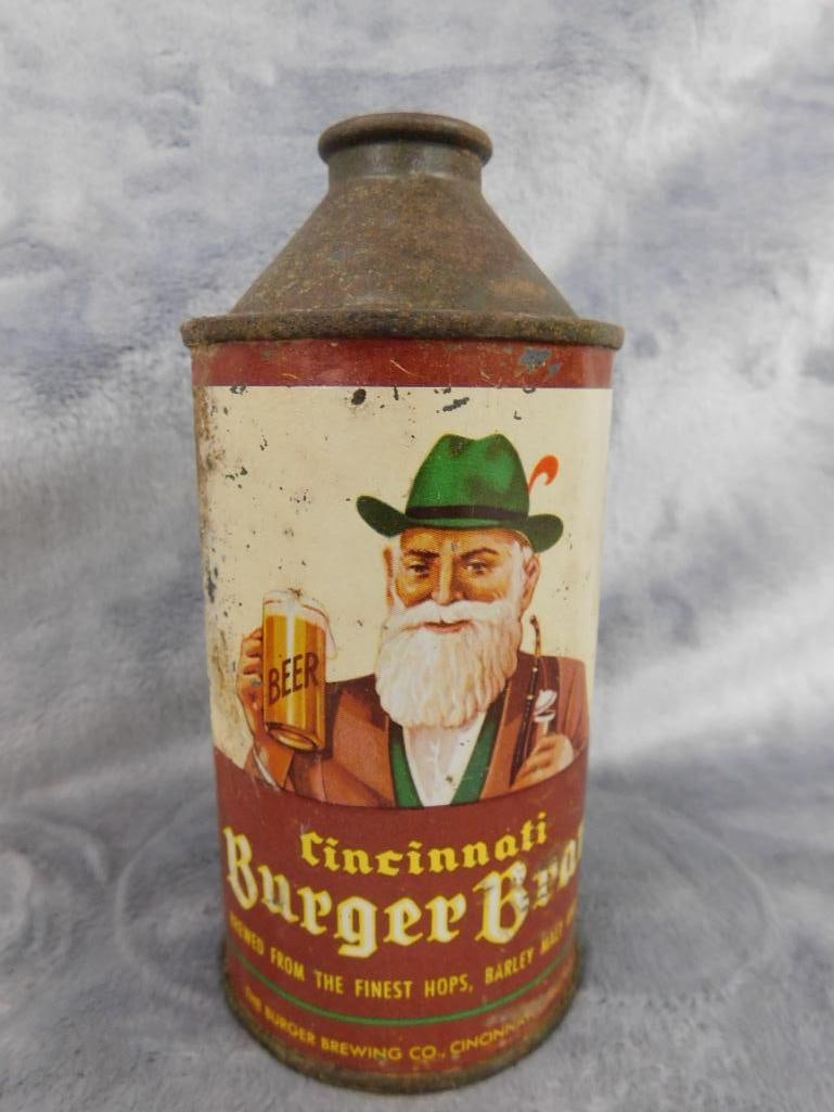 Group of 4 Dome Top Beer Cans - "Eastside" - "Champagne Velvet" - "Krueger" - 17