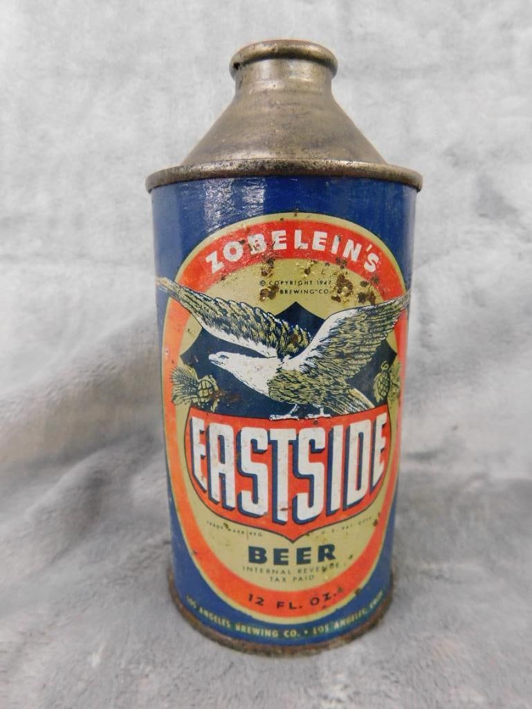 Group of 4 Dome Top Beer Cans - "Eastside" - "Champagne Velvet" - "Krueger" - 2