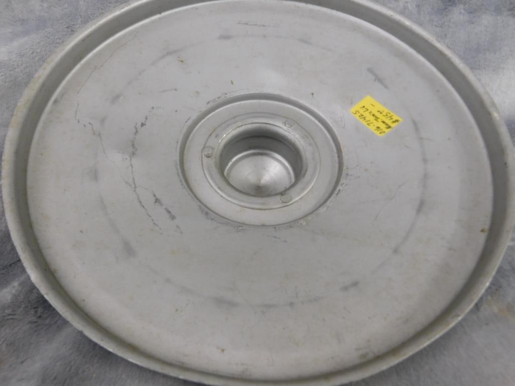 Vintage Aluminum "Tom's" Snacks" Lid Only - 9.25" In Diameter - 4