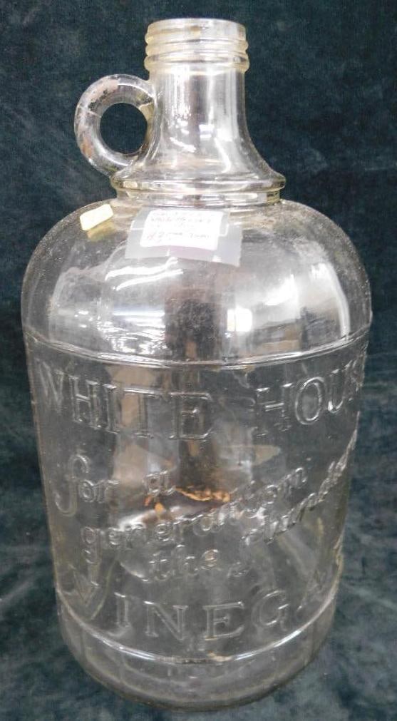 Vintage Embossed White House Vinegar Jug - 1 Gallon: See Photos For Condition and Details