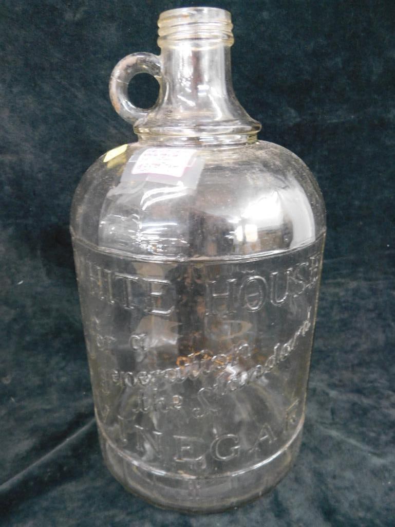 Vintage Embossed White House Vinegar Jug - 1 Gallon - 7