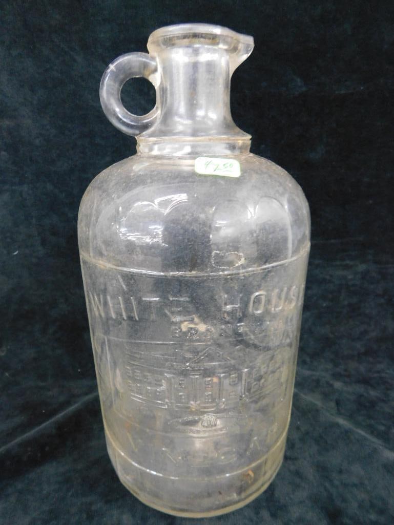 Vintage Embossed White House Vinegar Jug - Half Gallon - 7