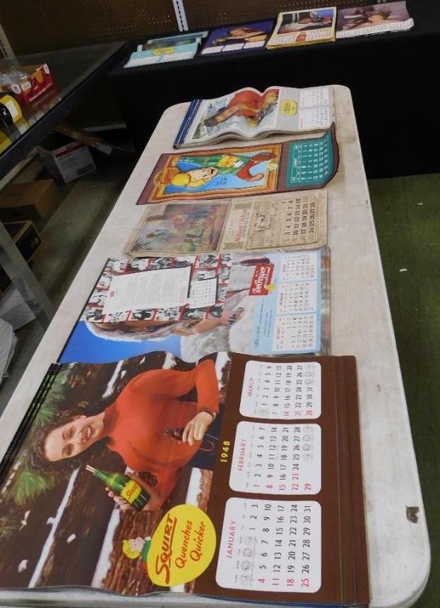 Lot of Over 50 Vintage Advertising Calendars - Ranging From 1947-1960 (1 of 17)