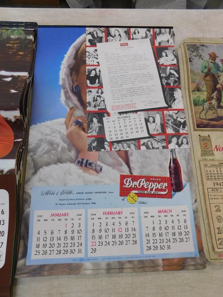 Lot of Over 50 Vintage Advertising Calendars - Ranging From 1947-1960 - 3