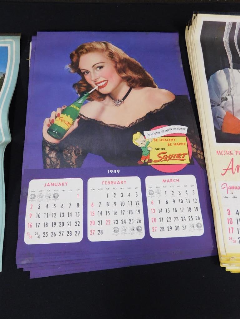 Lot of Over 50 Vintage Advertising Calendars - Ranging From 1947-1960 - 9