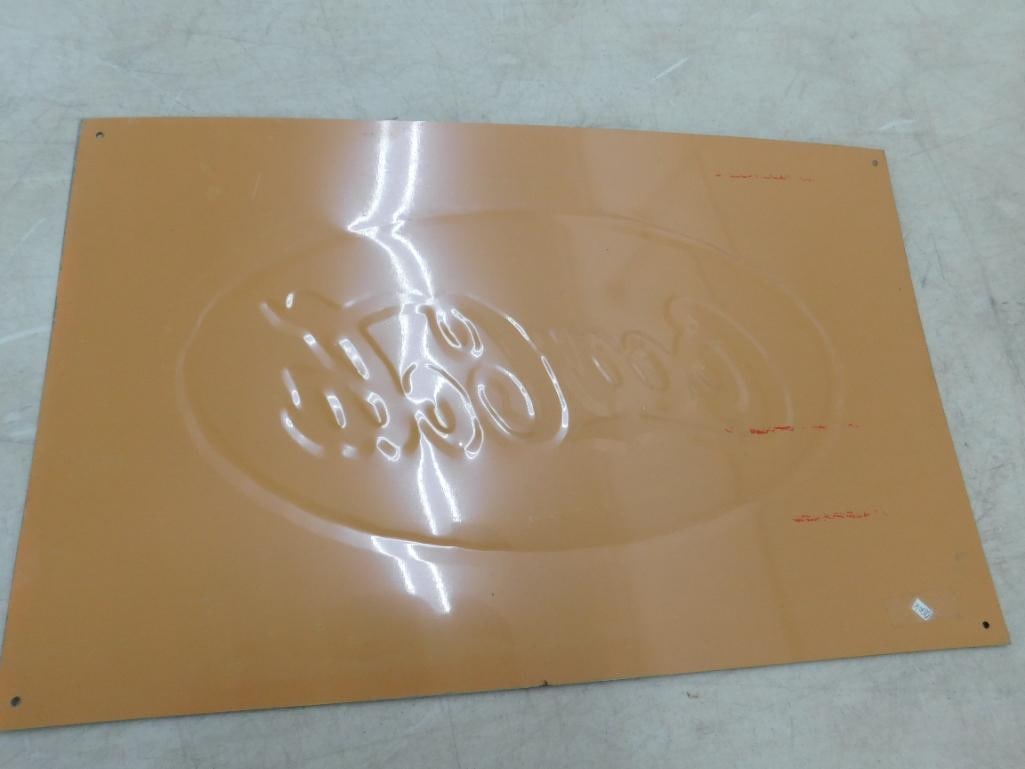Metal Coca-Cola Advertising Sign - 16.5" x 10.5" - 3