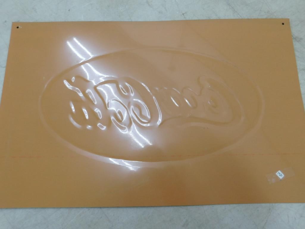 Metal Coca-Cola Advertising Sign - 16.5" x 10.5" - 3