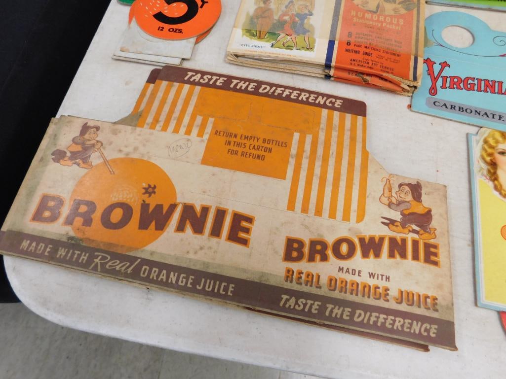 Box Lot Loaded With Beverage Advertising Items - Hats - Bags - 6 Pack Items - 8