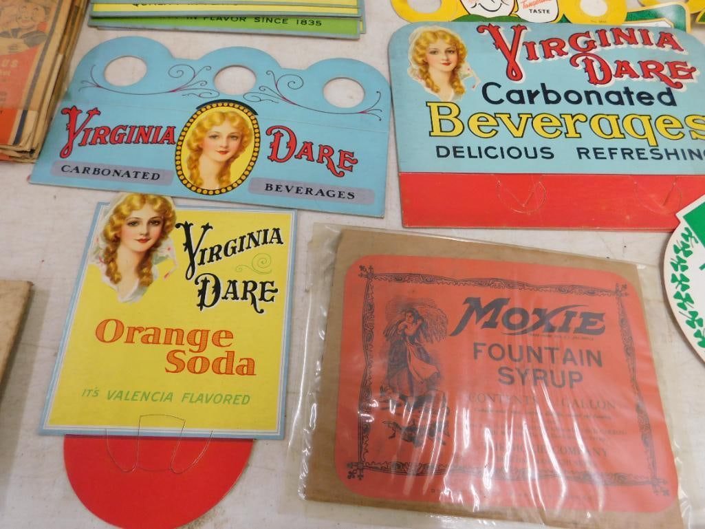 Box Lot Loaded With Beverage Advertising Items - Hats - Bags - 6 Pack Items - 9