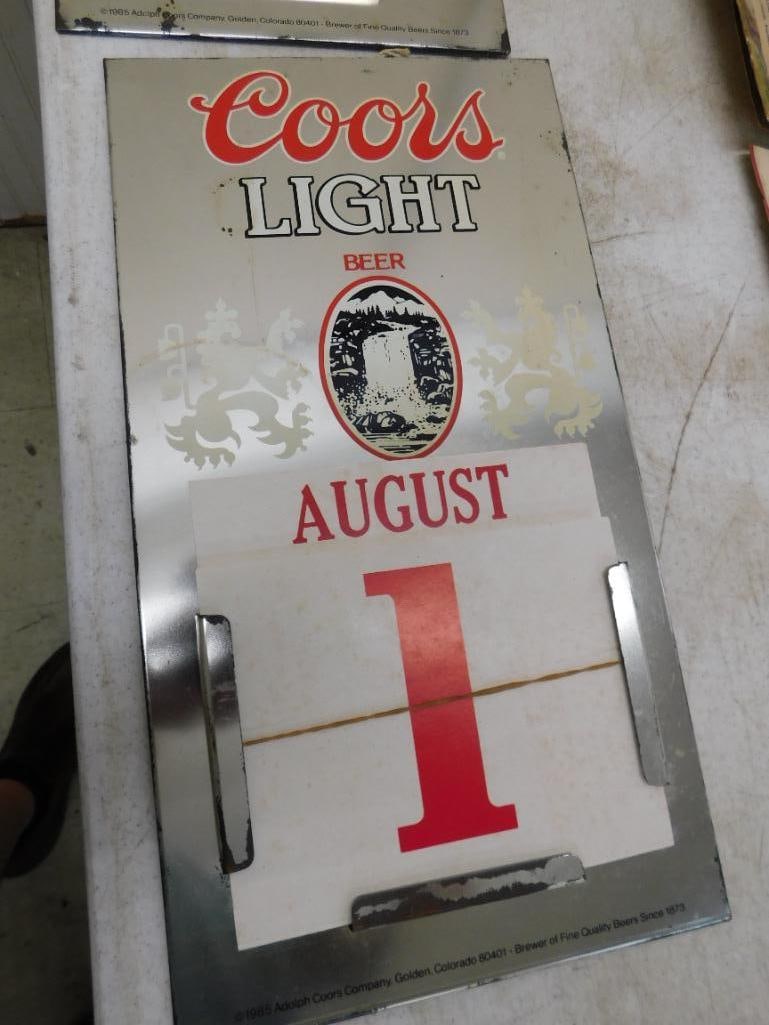 Box Lot with Vintage Calendars - 2 Coors Light - 16 1949 Pin-Up Calendars - 6