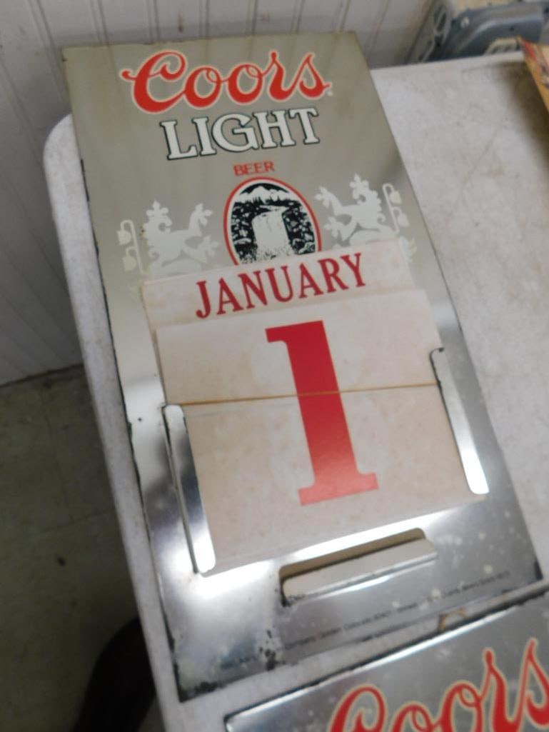Box Lot with Vintage Calendars - 2 Coors Light - 16 1949 Pin-Up Calendars - 7