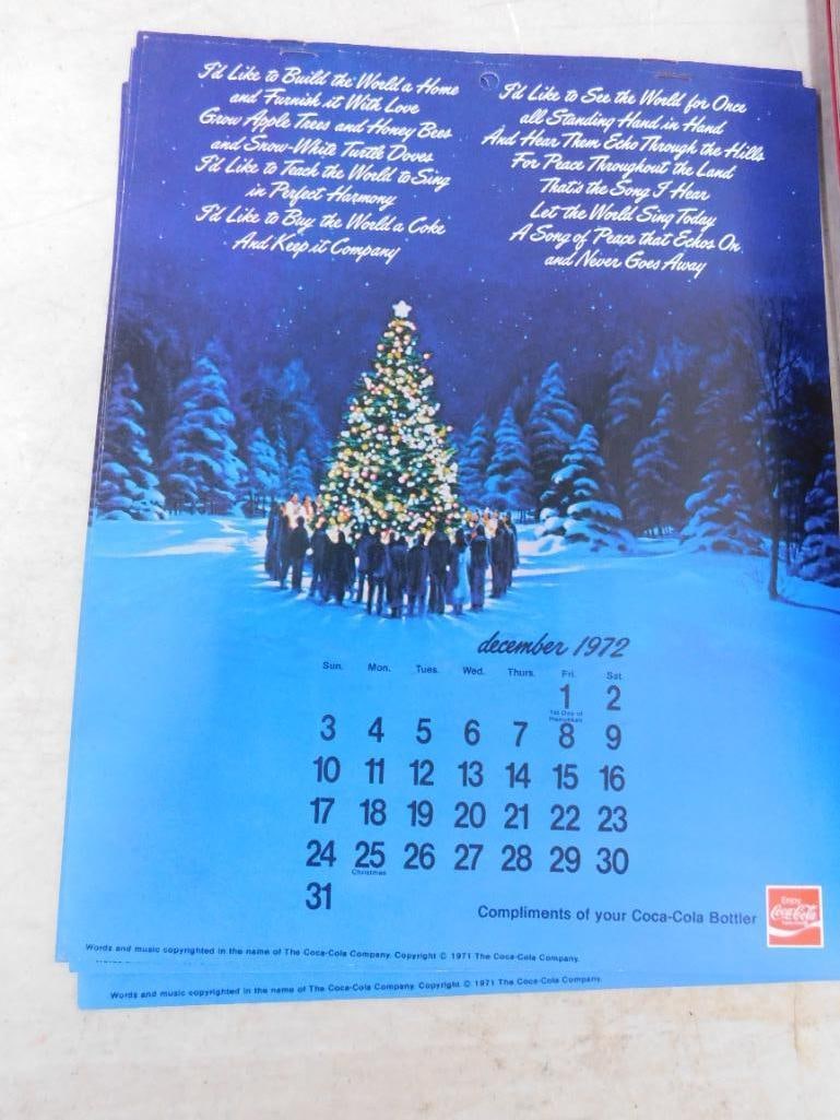 Lot of 1972 Coca-Cola Calendars - 5