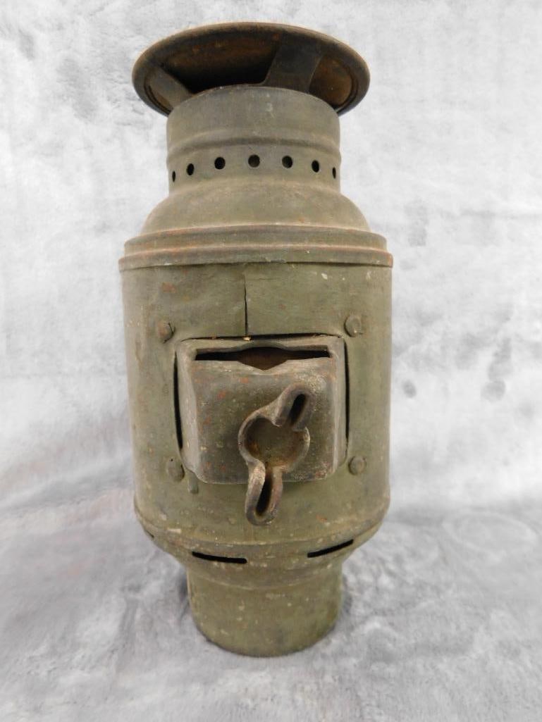 WW1 Dietz Convoy Lantern - 8.5" x 6.5" x 4.5" - 5