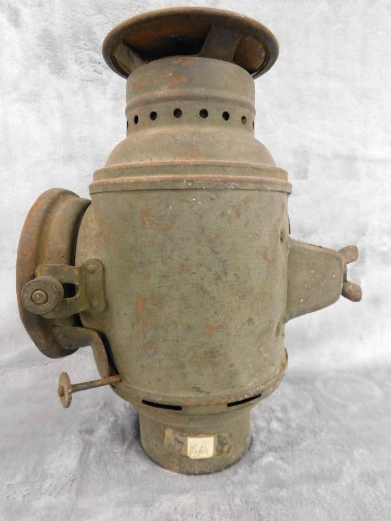 WW1 Dietz Convoy Lantern - 8.5" x 6.5" x 4.5" - 6