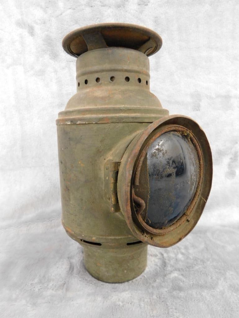 WW1 Dietz Convoy Lantern - 8.5" x 6.5" x 4.5" - 7