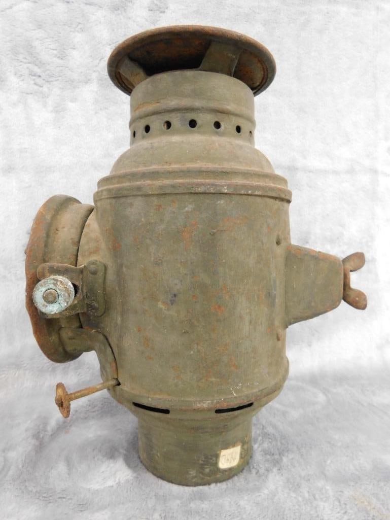 WW1 Dietz Convoy Lantern - 8.5" x 6.5" x 4.5" - 6