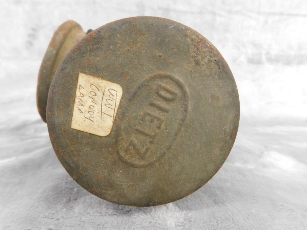 WW1 Dietz Convoy Lantern - 8.5" x 6.5" x 4.5" - 8