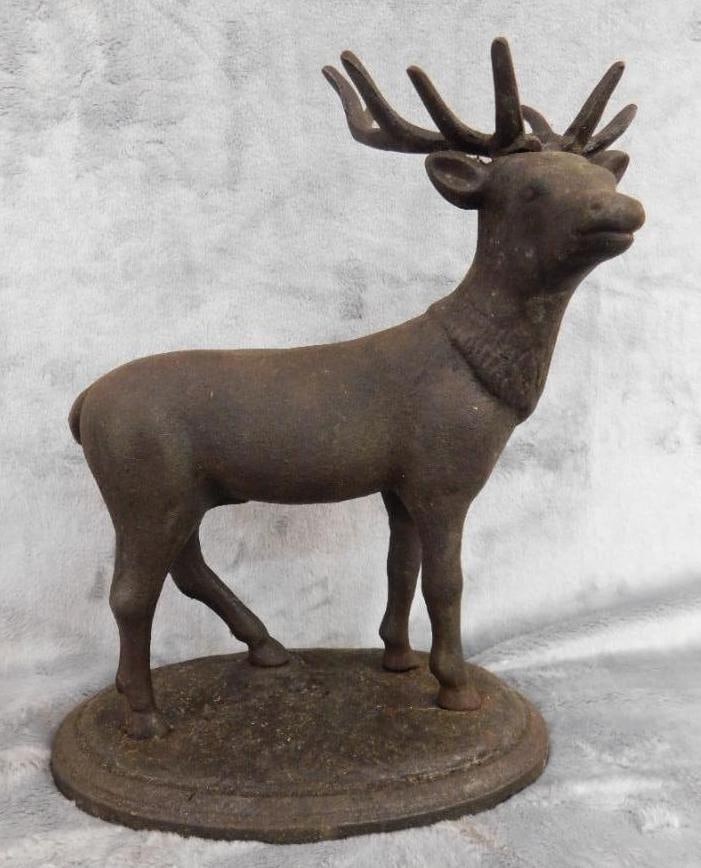 Cast Iron Buck / Deer Bank - 10" x 8" x 4.5" (1 of 11)
