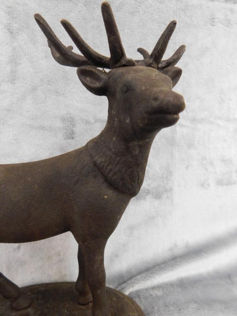 Cast Iron Buck / Deer Bank - 10" x 8" x 4.5" - 4