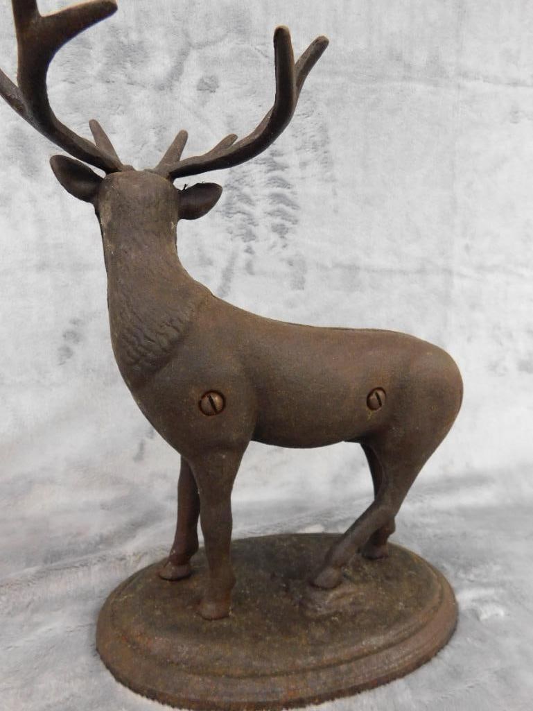 Cast Iron Buck / Deer Bank - 10" x 8" x 4.5" - 7