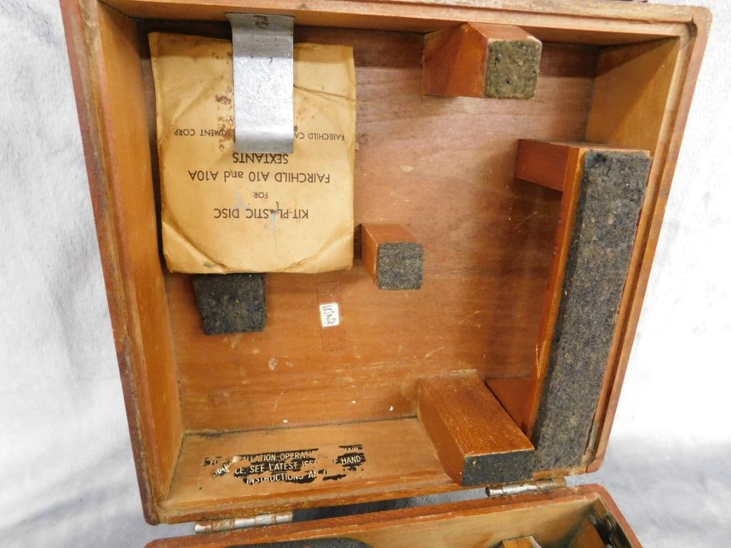1945 Fairfield Inst. Military Sextant - with Box - Box 5.5" x 9.5" x 9.5" - 3