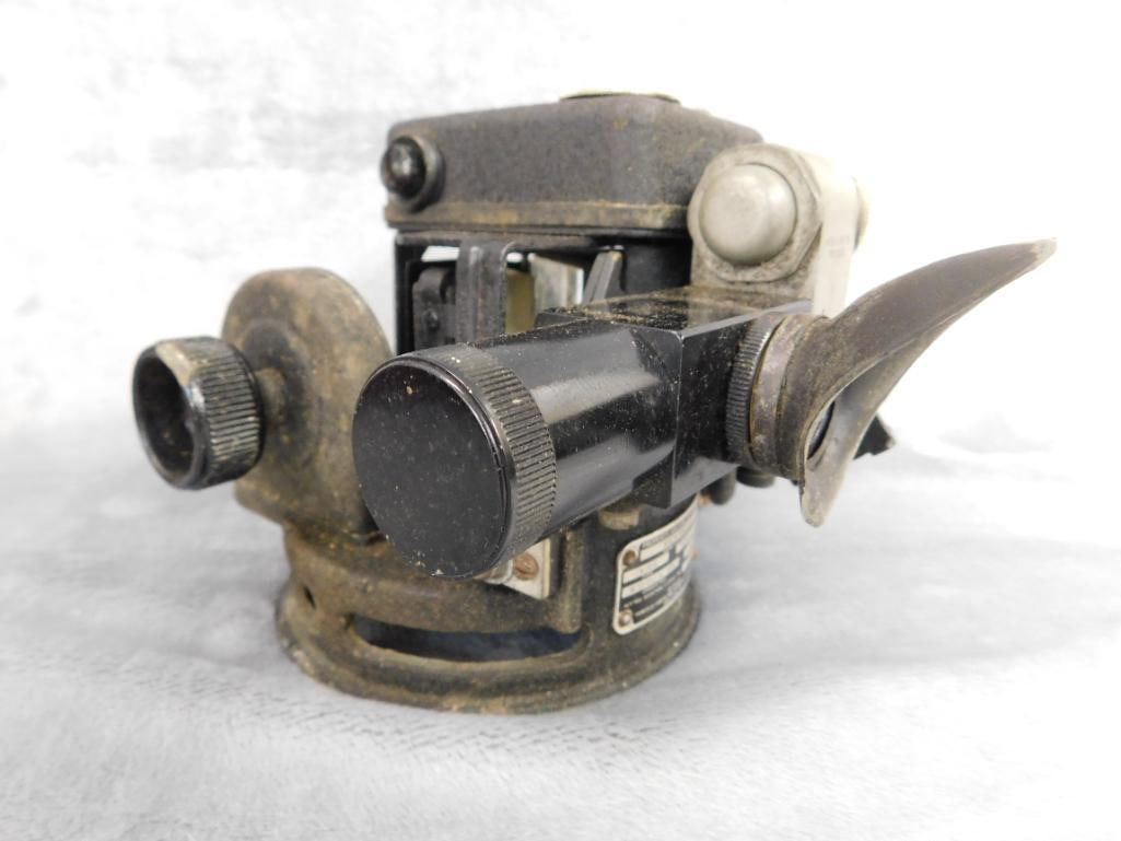 1945 Fairfield Inst. Military Sextant - with Box - Box 5.5" x 9.5" x 9.5" - 5