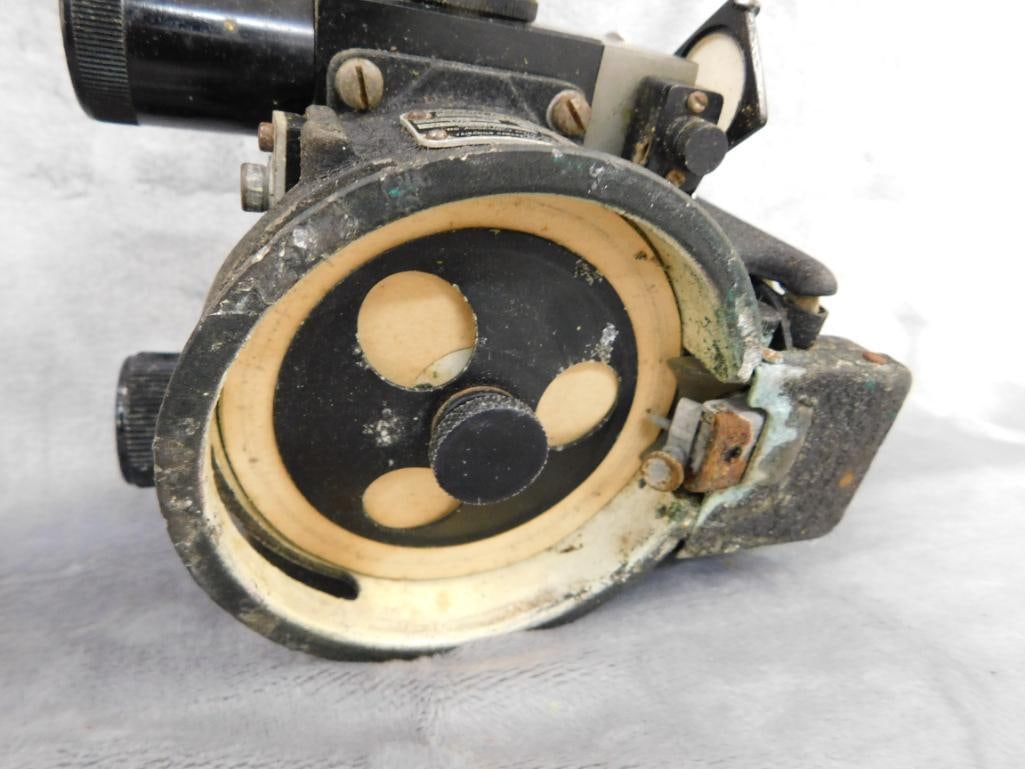 1945 Fairfield Inst. Military Sextant - with Box - Box 5.5" x 9.5" x 9.5" - 8
