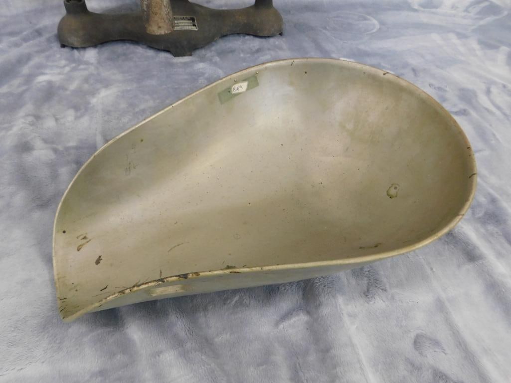 Vintage Fairbanks Morse Scale and Pan - 12" x 18.5" x 14" - 7
