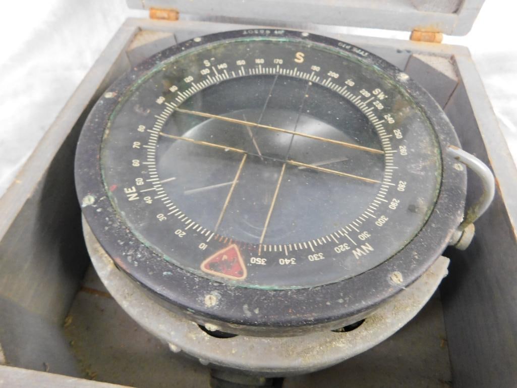 WW2 Military Ships Compass - In Box - Box 5.5" x 9" x 9" - 3