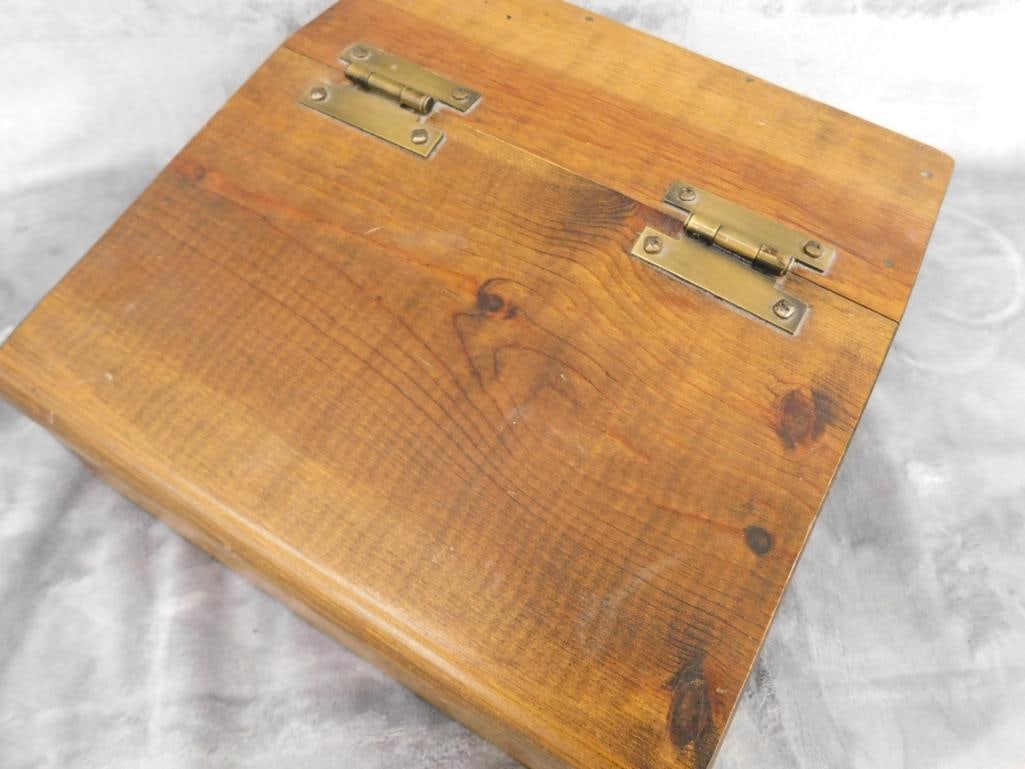 Wood Slant Top Lap Desk - 5" x 11" x 11" - 2