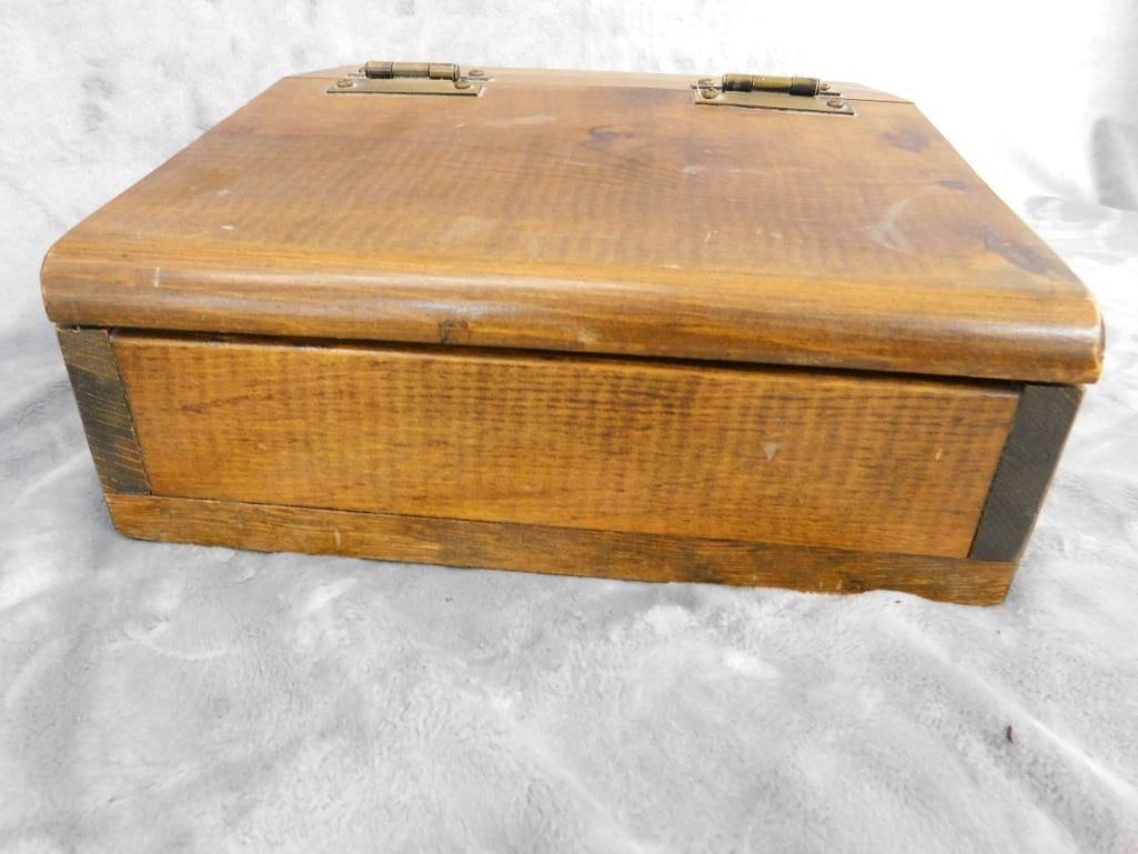 Wood Slant Top Lap Desk - 5" x 11" x 11" - 3