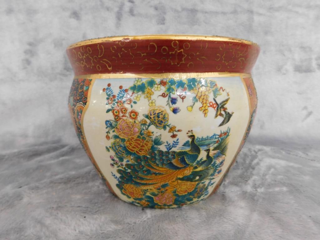 Chinese Decorated Pot - 4.5" x 6" - 6