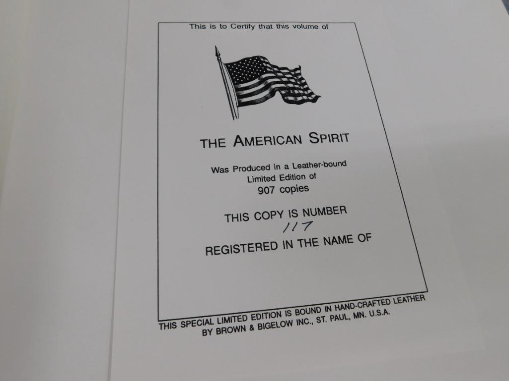 Limited Edition Leather Bound Book - Brown and Bigelow - "The American Spirit" - 5