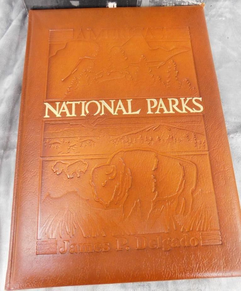 Limited Edition Leather Bound Book - brown and Bigelow - "National Parks": Mort Kuntsler Author - See Photos For Condition and Details
