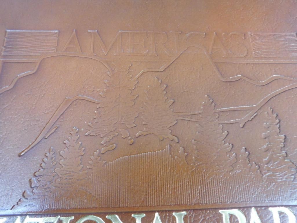 Limited Edition Leather Bound Book - brown and Bigelow - "National Parks" - 3
