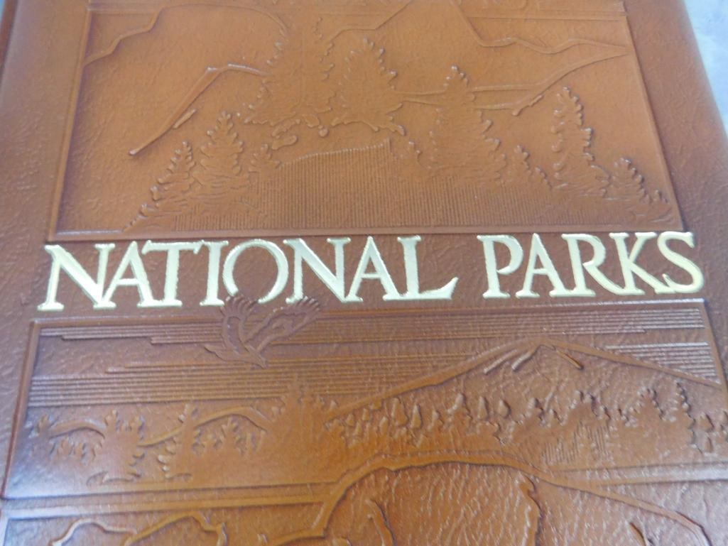 Limited Edition Leather Bound Book - brown and Bigelow - "National Parks" - 4