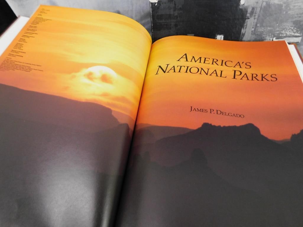 Limited Edition Leather Bound Book - brown and Bigelow - "National Parks" - 8